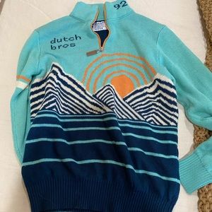 Dutch Bros Coffee half-zip sweater